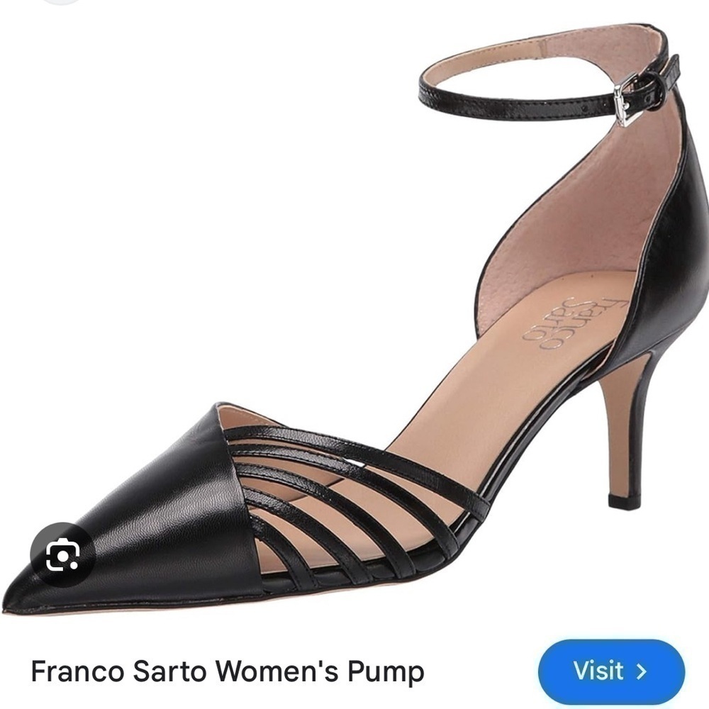 Franco Sarto Talana Black Pointed Heels NEW